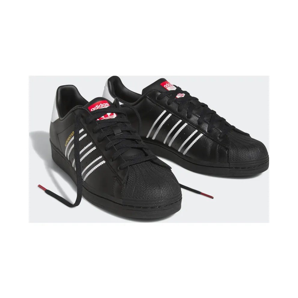 Adidas Superstar Core Black / Cloud White / Team Power Red (GX9877)