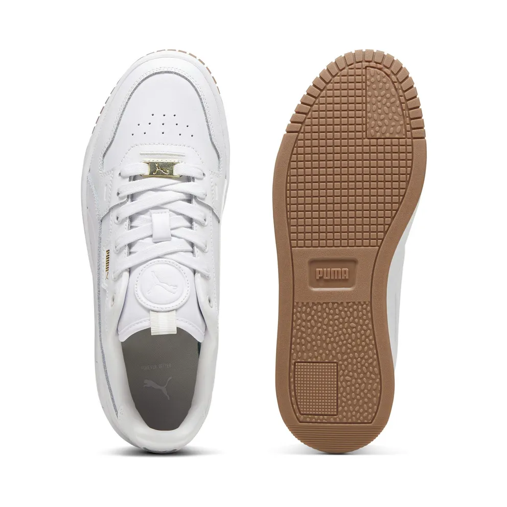 Puma Carina Street Lux “Puma White / Puma White / Puma Gold” (397487_01)