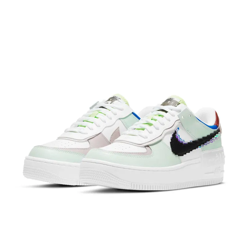 Nike Air Force 1 Shadow Pixel – “Barely Green / White / Platinum Violet / Black” (CV8480-300)