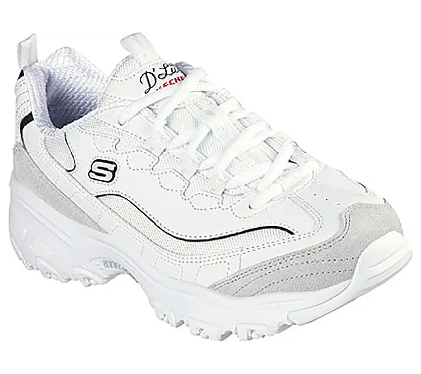 Skechers D’Lites Wit (150231-WBK)