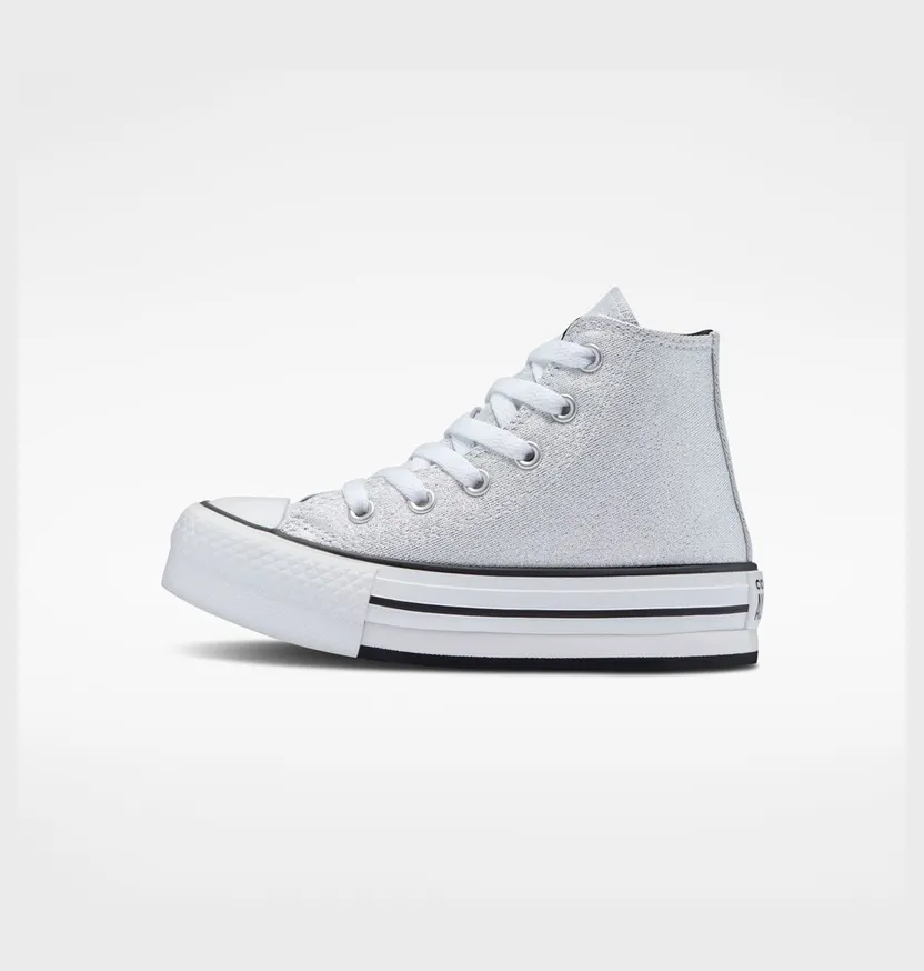 Converse Chuck Taylor All Star Lift Platform Glitter Wit/zilver/roze (A03912C)