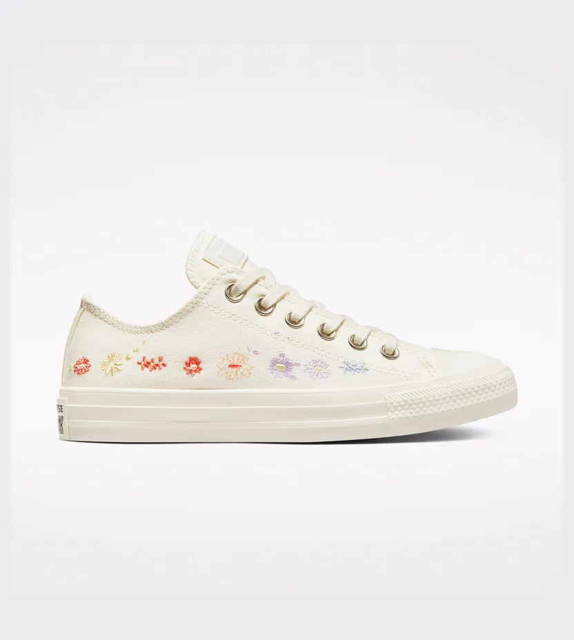 Converse Chuck Taylor All Star Embroidered Floral Egret/multi/zwart (A01595C)