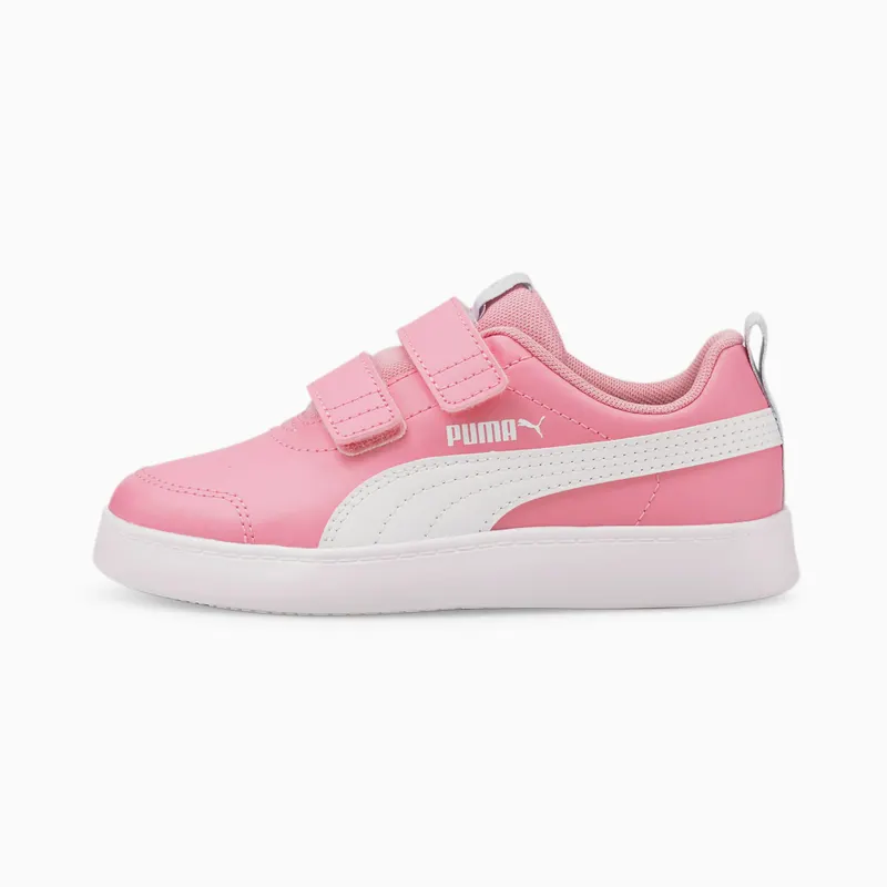 PUMA Courtflex V2 Kids’ Prism Pink/White (371543-23)