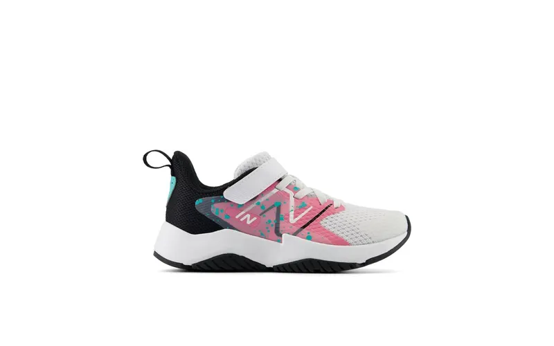 New Balance Rave Run v2 Bungee Lace White Real Pink Black (YTRAVFP2)