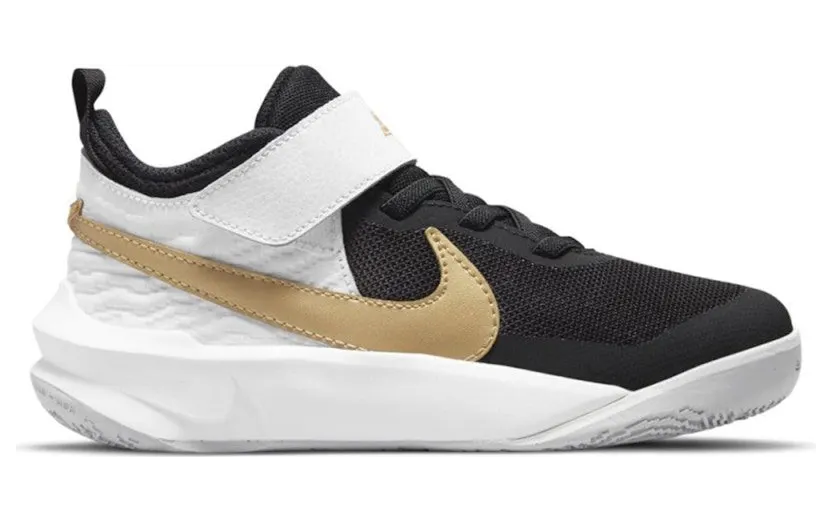 Nike Team Hustle D 10 Black White Metallic Gold (CW6736-002)
