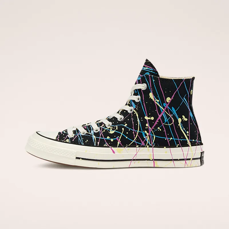Converse Archive Paint Splatter Chuck 70 High Top Black/hyper Magenta/egret (170801C)