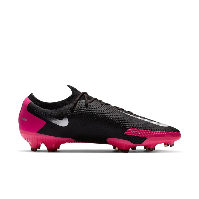 Nike Phantom GT Pro FG Black Pink Blast Black/Pink Blast-Metallic Silver (CK8451-006)