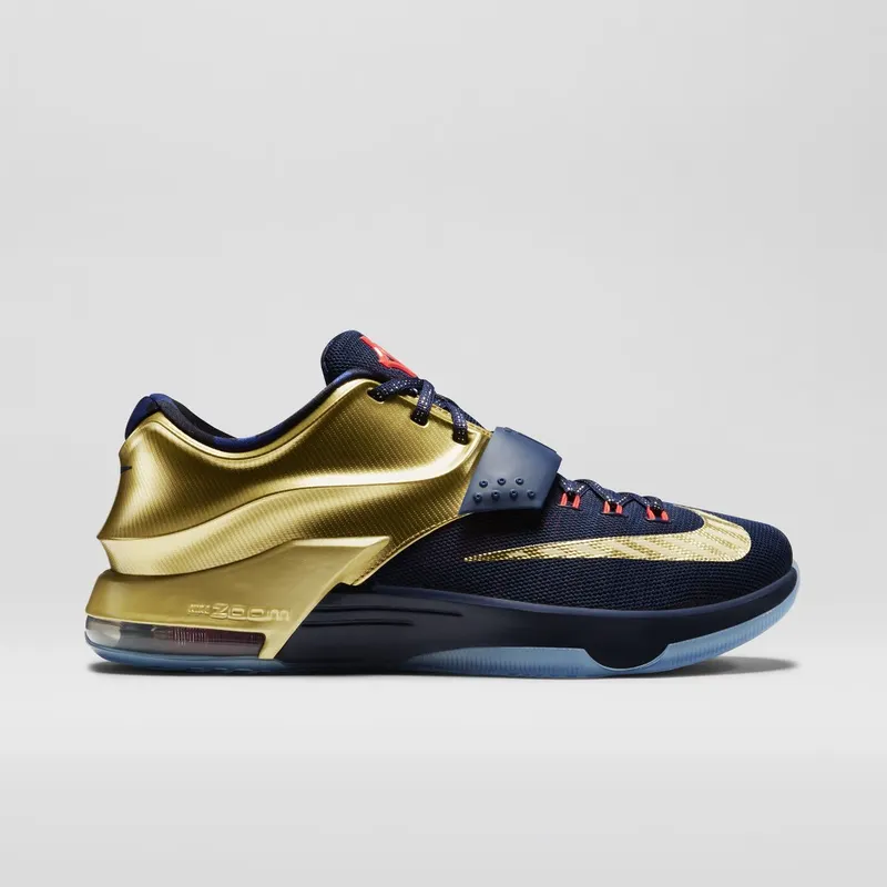 Nike KD 7 Gold Medal Midnight Navy/Metallic Gold-Bright Crimson (706858-476)