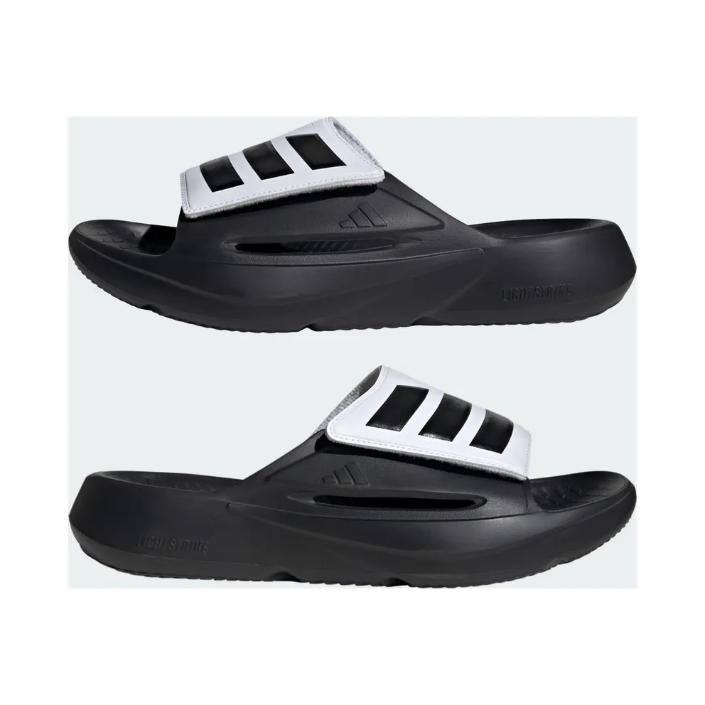 adidas Lightblaze Slides Core Black Cloud White (JS3588)