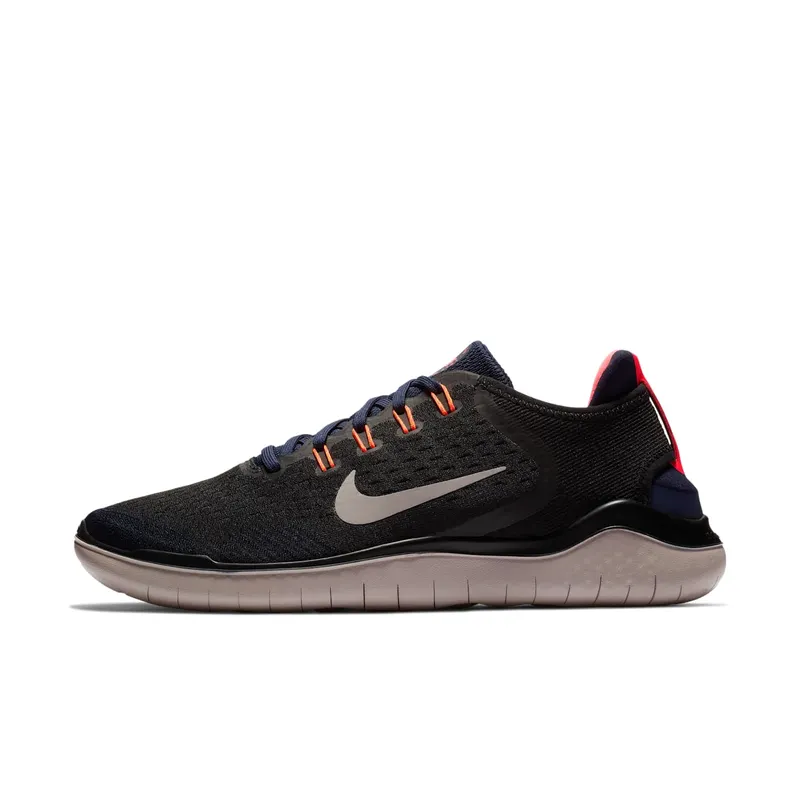 Nike Free RN 2018 “Black / Blackened Blue / Flash Crimson / Moon Particle” (942836-010)