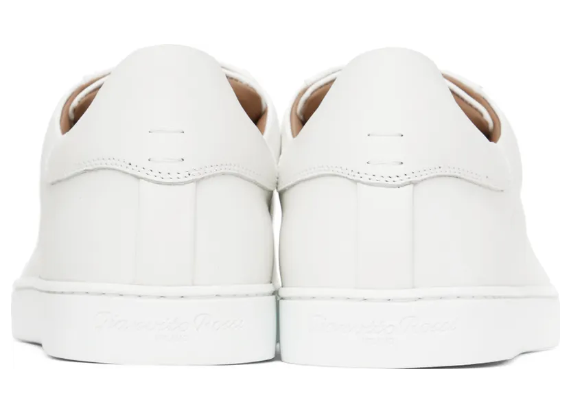 Gianvito Rossi White Leather Low-Top Sneakers (S26340-M1WHT-CLN) (2)