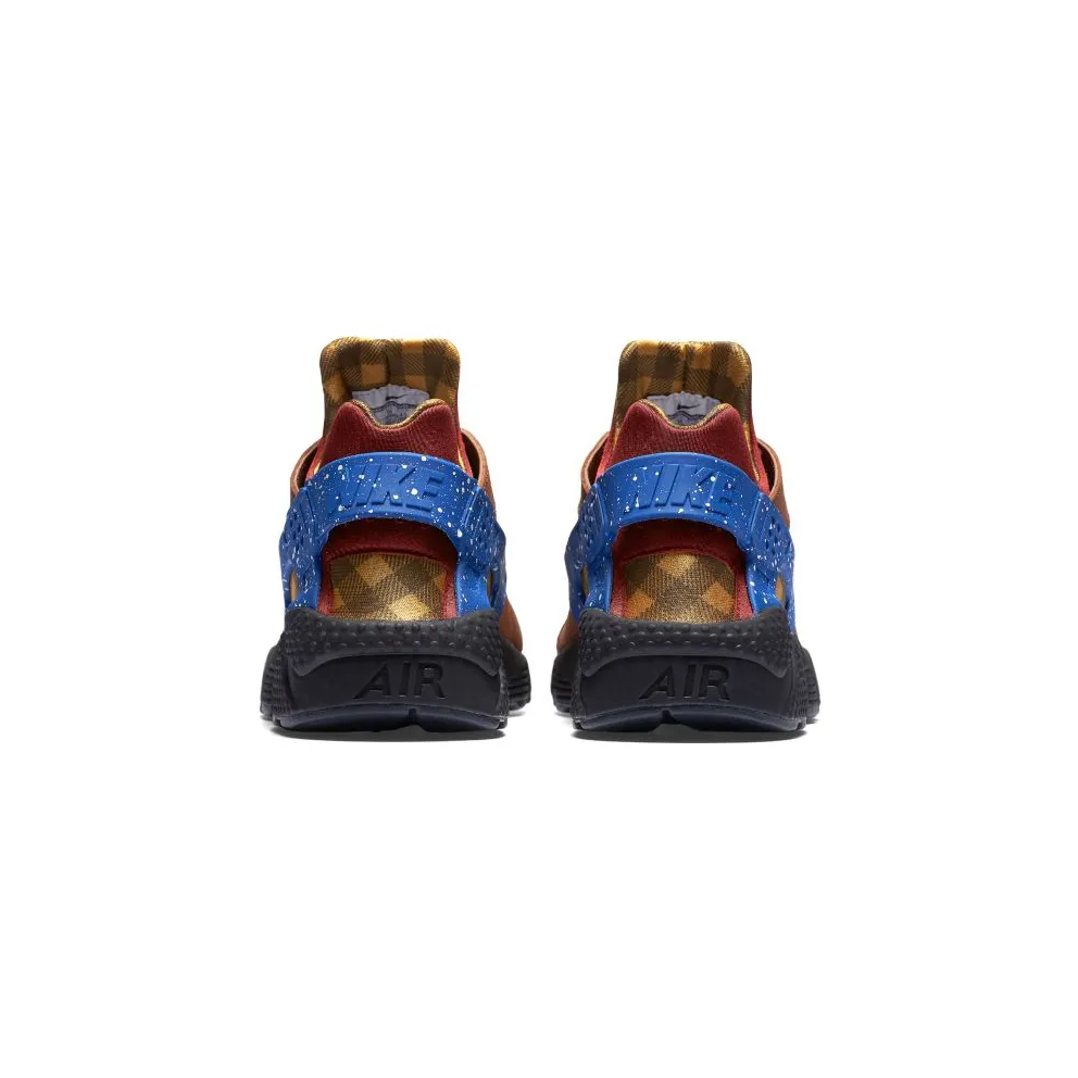 Nike Air Haurache Campfire Pack Dark Cayenne/Blue Spark-Black-Cognac-Anthracite-Gold Suede (704830-600)