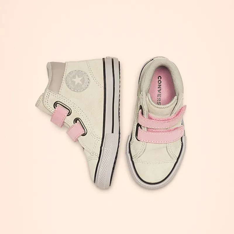 Converse Chuck Taylor All Star Hook and Loop PC Boot High Top Natural Ivory/coastal Pink (765166C)