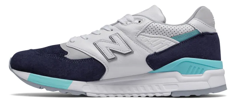 New Balance 998 Winter Peaks White Navy White/Navy-Aqua (M998WTP)