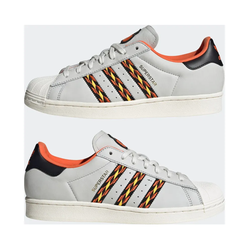 Adidas Superstar Crystal White / Semi Impact Orange / Cloud White (HR1433)