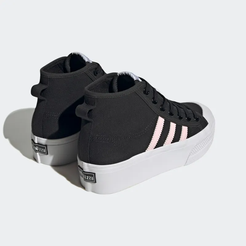 Adidas Nizza Platform Mid Core Black / Clear Pink / Cloud White (GY9934)