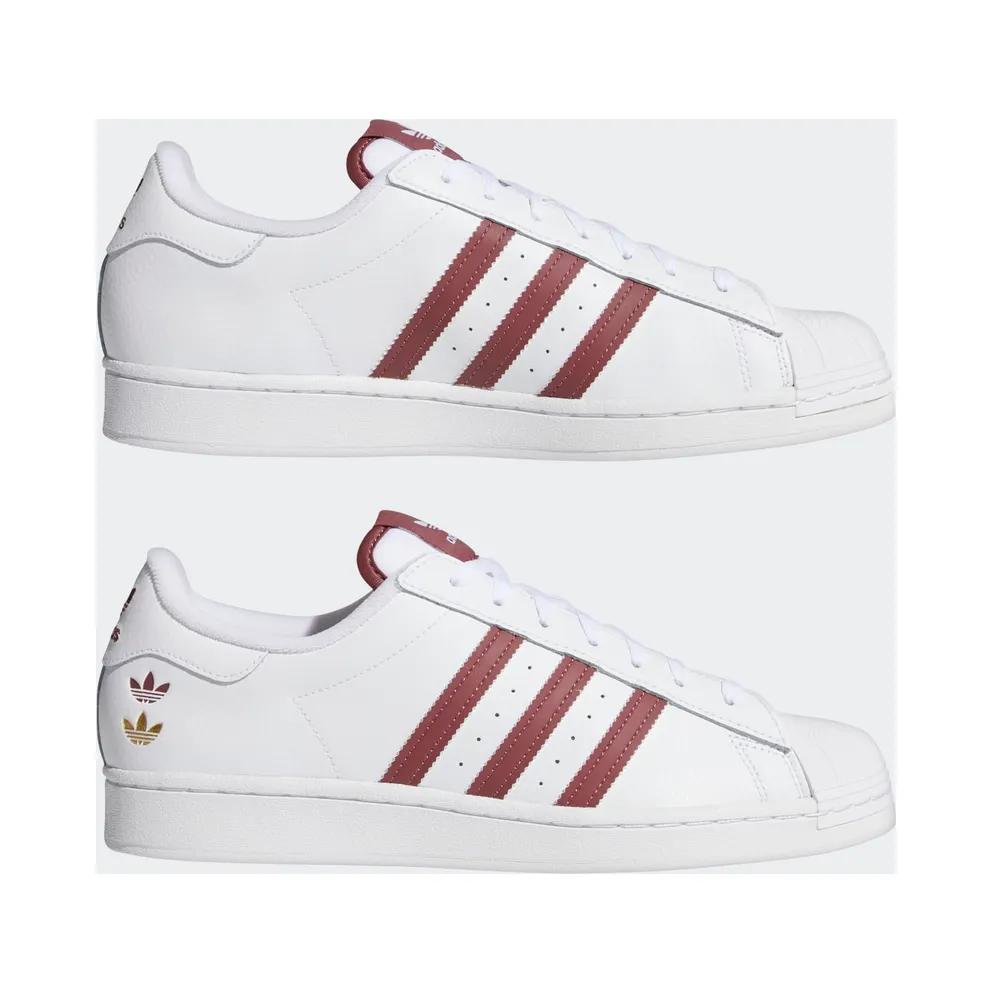 Adidas Superstar Cloud White / Burgundy / Gold Foil (GY0976)
