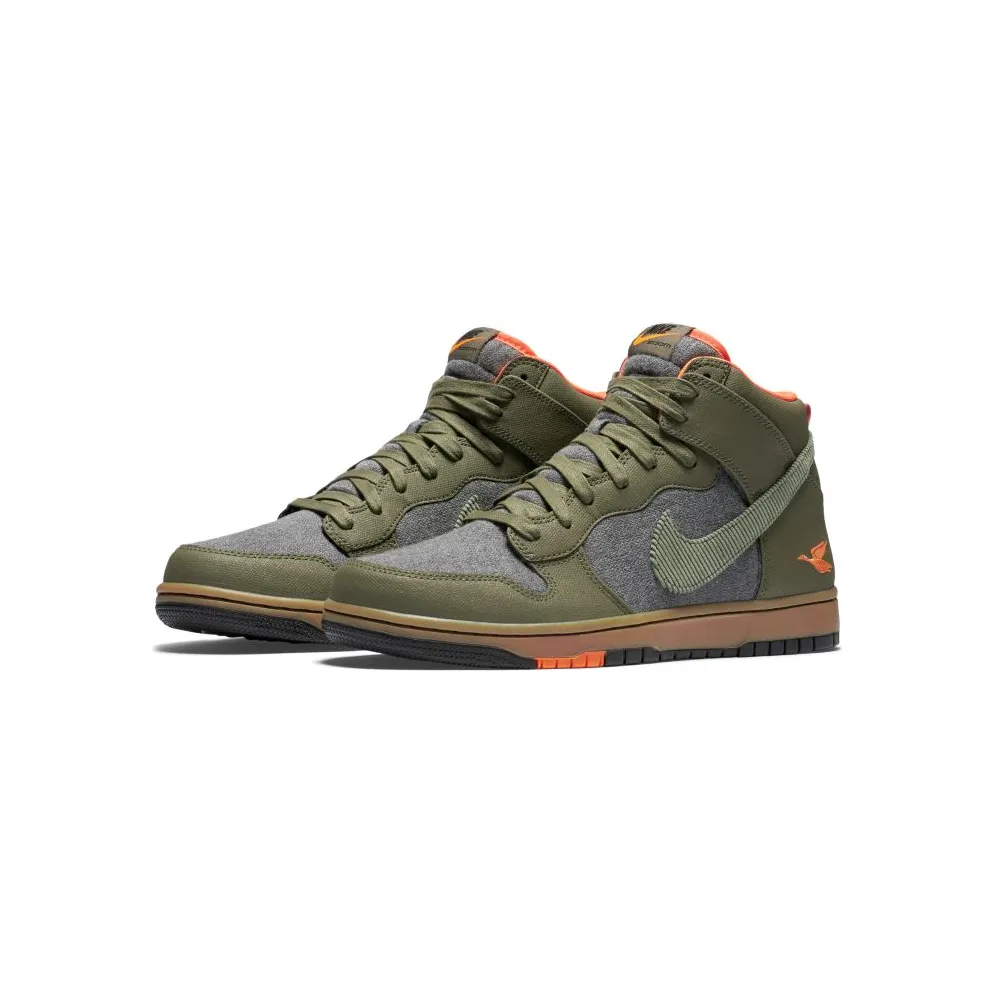 Nike Dunk CMFT Swoosh Social Club Olive Medium Olive/Gum Light Brown-Total Orange-Black (705433-200)