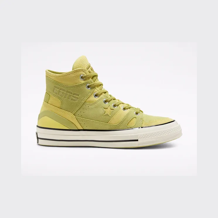 Converse Chuck 70 E260 High ‘Earth Tone Suede – Green Succulents’ Green Banana/Limelight/Egret (167764C)