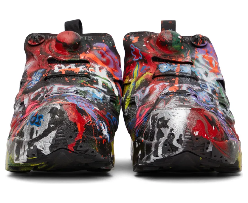 VETEMENTS Black Reebok Edition STAR WARS Graffiti Instapump Fury Sneakers (UE52SN200B) (2)