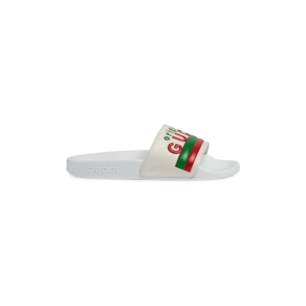 Gucci “Original Gucci” Slide White Green Red (647084 DIR00 9014)