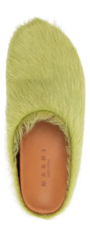 Marni Fussbett Sabot Slippers “Green” (P4122 SBMR000600 00V37) (3)