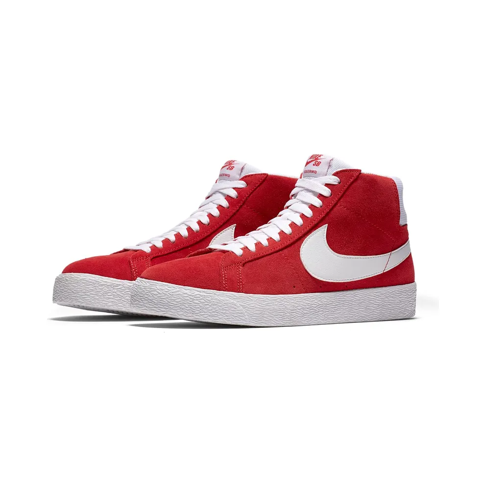 Nike SB Blazer Mid Red Suede (2017) University Red/White (864349-611)