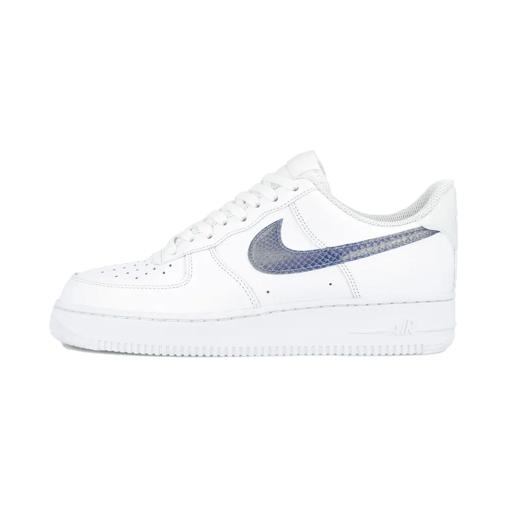 Nike Air Force 1 Low Pony Hair Snakeskin Midnight Turquoise (2020) (CW7567-100)