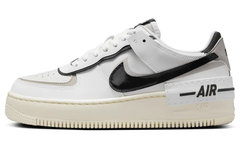 Nike Air Force 1 Low Shadow White College Grey Platinum Tint Off Noir (DZ1847-110)