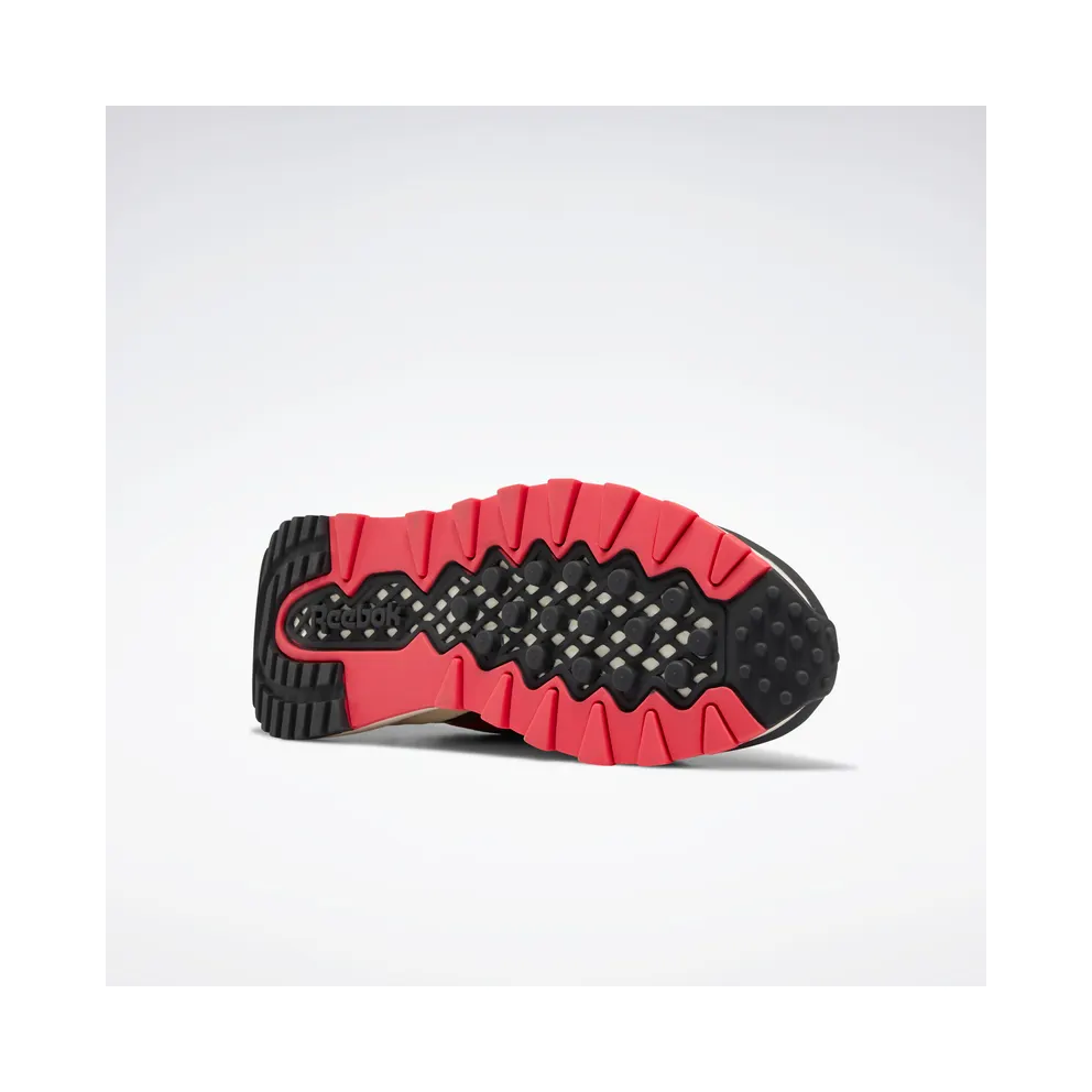 Reebok Jelly Belly Classic Leather Legacy Shoes Coal / Twisted Pink / Sonic Green