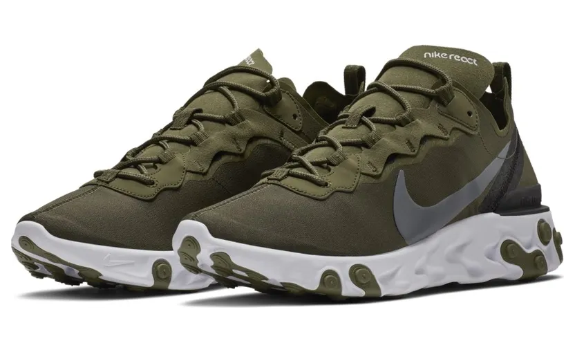 Nike React Element 55 Medium Olive