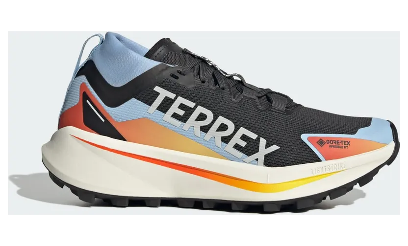 Adidas Terrex Agravic GTX Trail Running Core Black / Cloud White / Glow Blue (JQ9158)