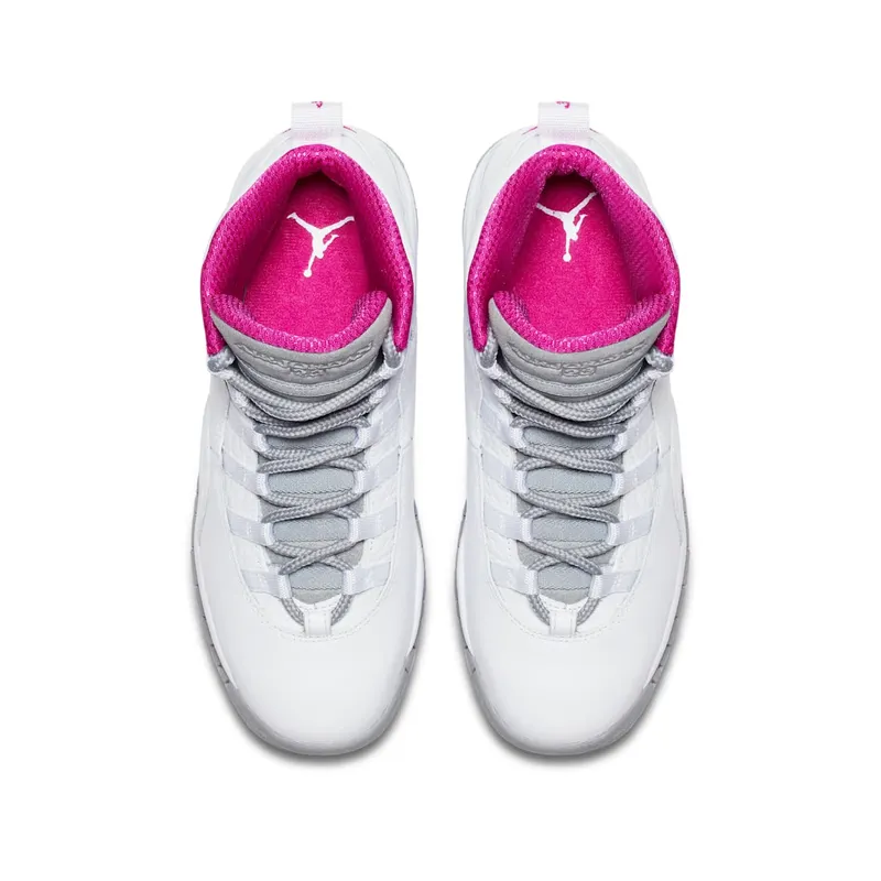 Jordan 10 Retro Maya Moore (GS) White/White-Fuchsia Flash-Wolf Grey (AA2900-159)