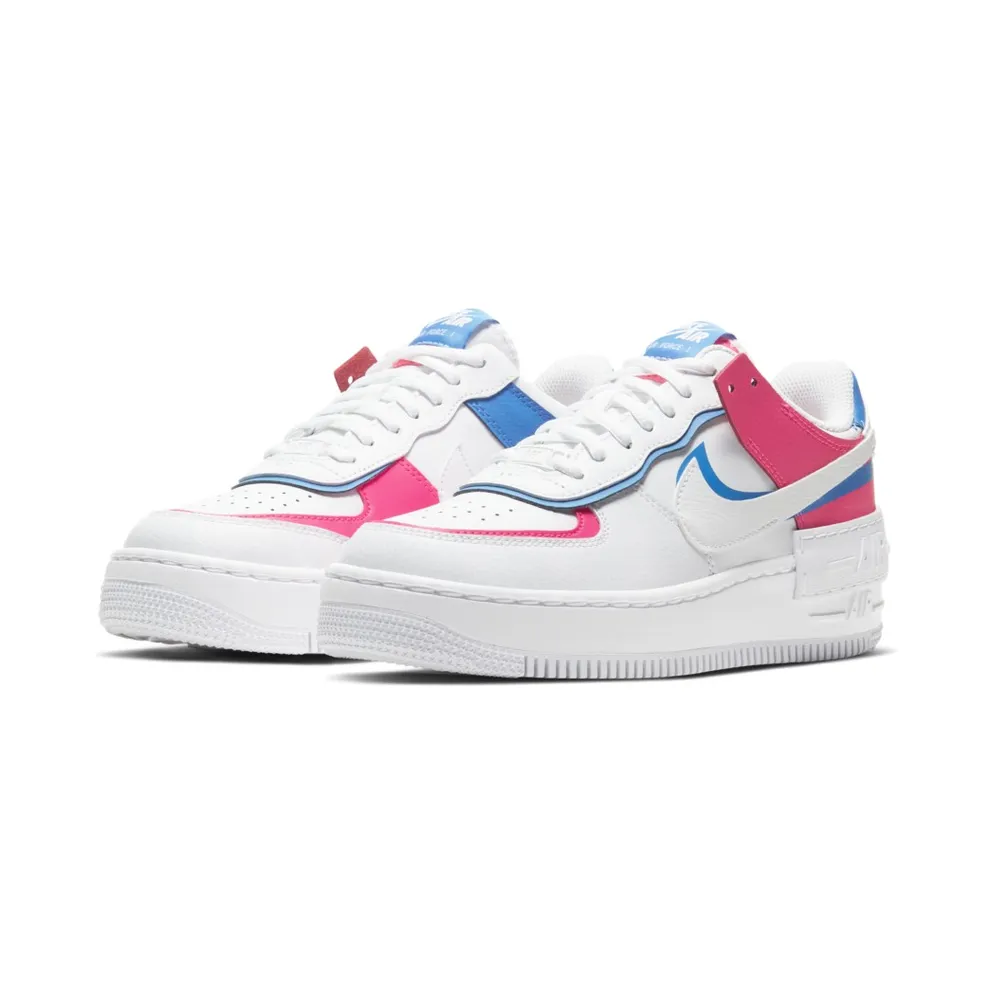Nike Air Force 1 Shadow Cotton Candy (W) White/White-White-Hyper Pink (CU3012-111)