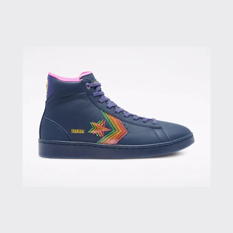 Converse Heart Of The City Pro Leather High Top Obsidian/hyper Magenta (170237C)