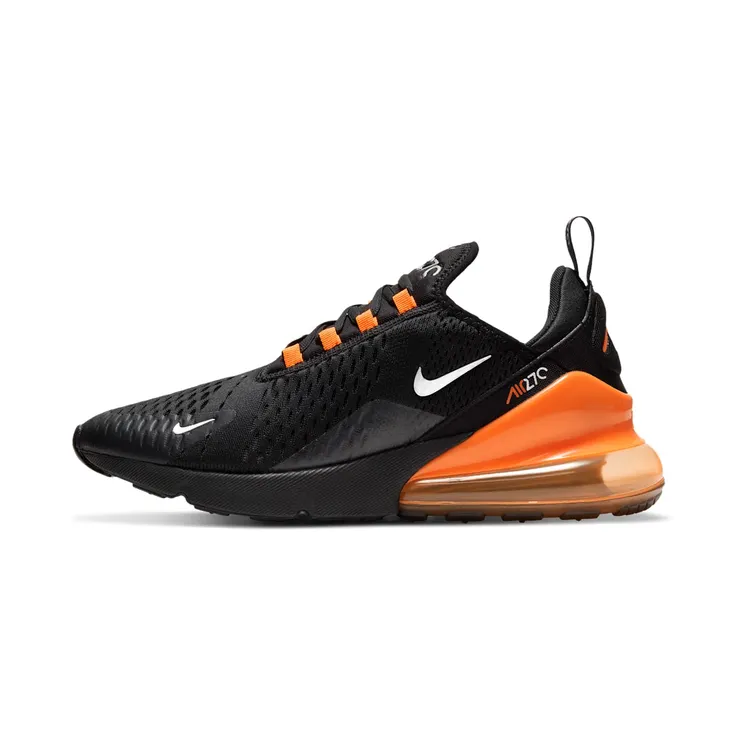 Nike Air Max 270 “Black / Total Orange / Metallic Silver” (DC1938-001)