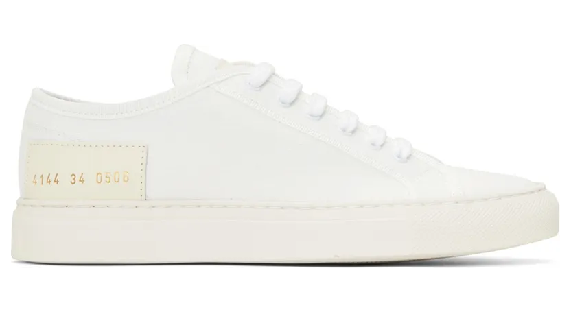 Common Projects White & Off-White Tournament Low Sneakers (4144)