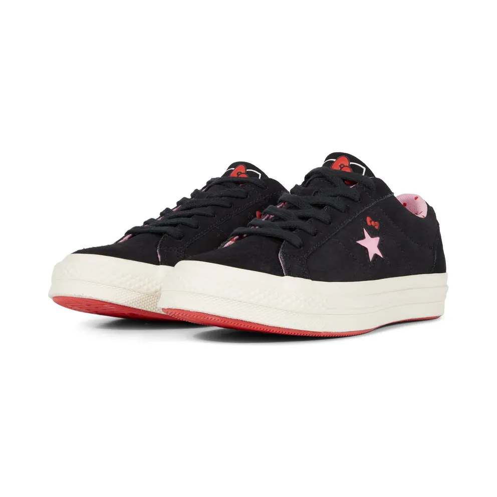 Converse One Star Ox Hello Kitty Black Black/Prism Pink-Egret (162938C)