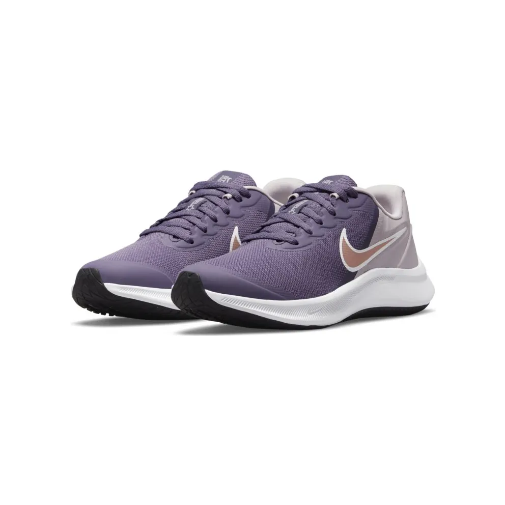 Nike Star Runner 3 Older Kids’ Road Running Purple 50% Sustainable Materials (DA2776-501)