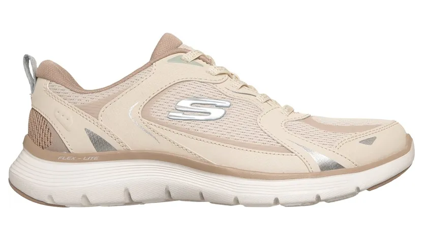 Skechers Flex Appeal 5.0 – Retro Rush Sneaker Natuurlijk