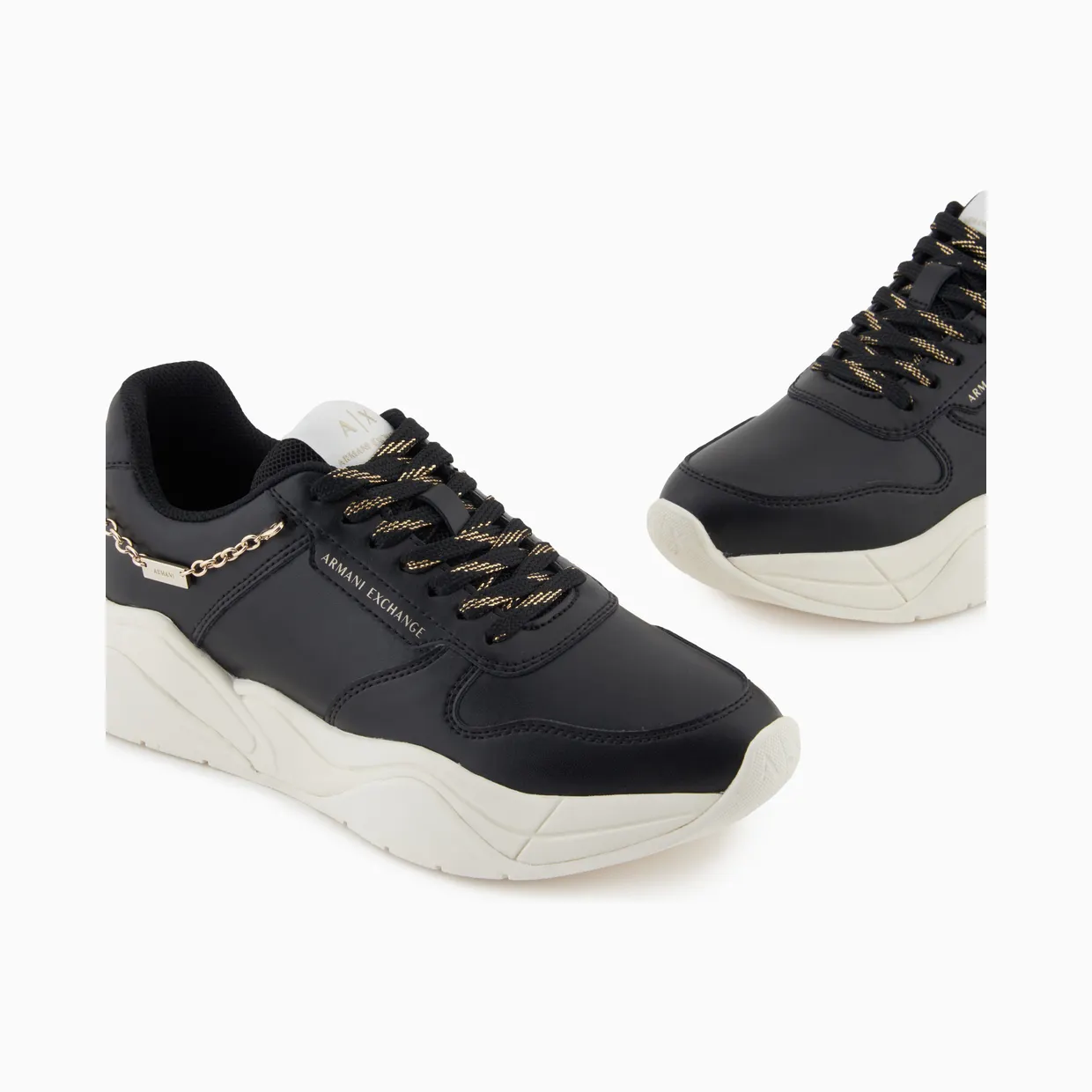 Armani Technical Mesh With Thick Sole And Chain (XW001617-AF17443-MC005) (5)