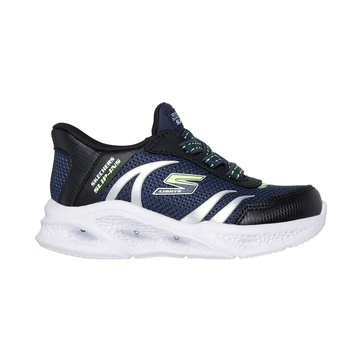 Skechers Slip-ins: Meteor-Lights – Brisk-Beams Marine/Zwart