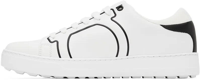 Salvatore Ferragamo White & Black Gancini (754101 020832002)