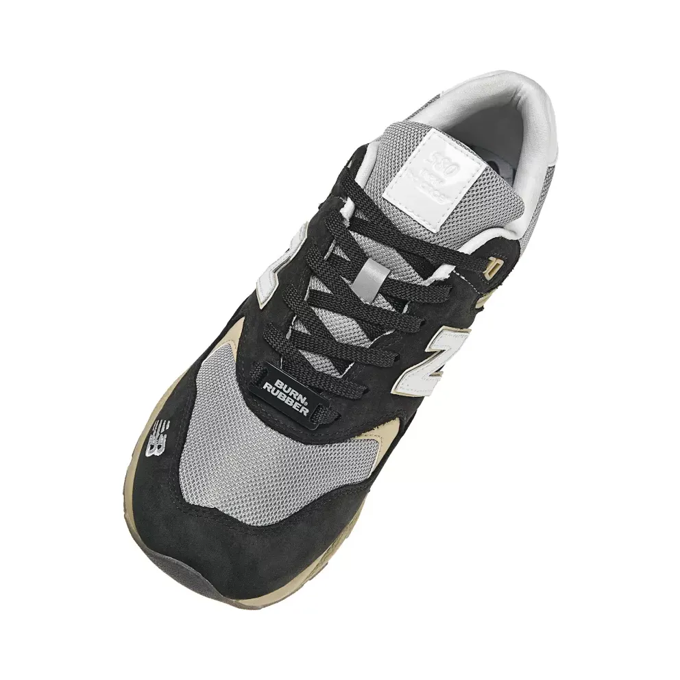 New Balance 580 Burn Rubber White Collar Black/Grey-White (MT580WC)