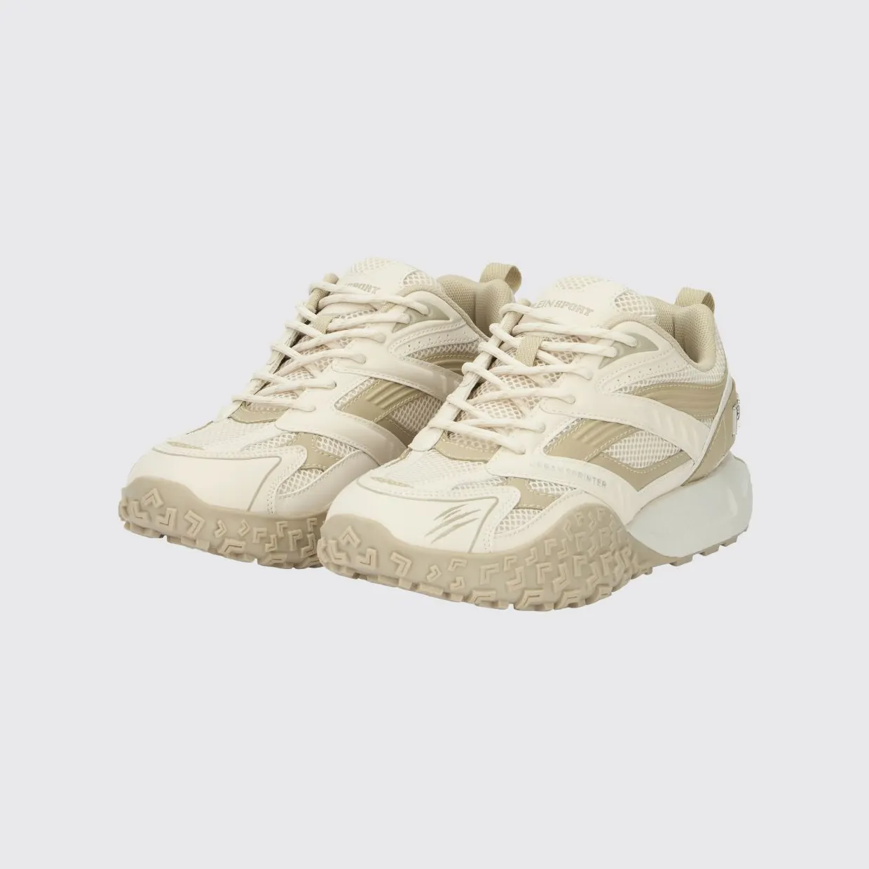 Plein Sport Urban Sprinter Mesh and Rubber Sneakers Beige (SAFSUSC0933STE003N06)