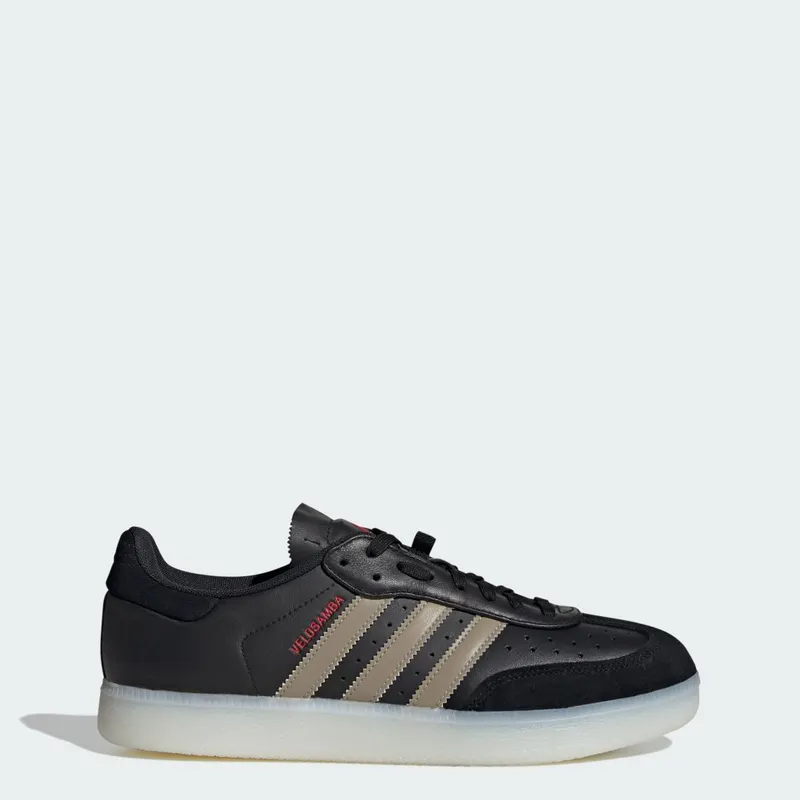 Adidas Velosamba Leren Core Black / Cyber Metallic / Pure Ruby (IH5214)