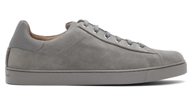 Gianvito Rossi Grey Suede Low-Top Sneakers (S26340-M1GRE-SUE)