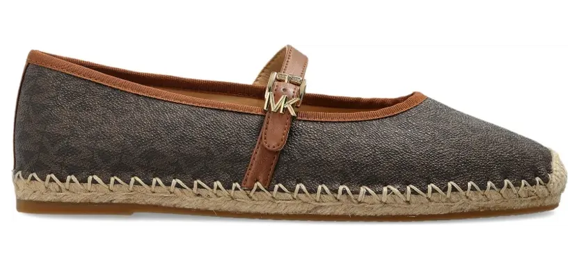 Michael Kors Lynn espadrille sneakers met bandje – Bruin (40R6LYFP1B)