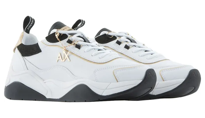 Armani Exchange Armani sneaker Optical White / Black / Gold (XDX104XV580S03739M)