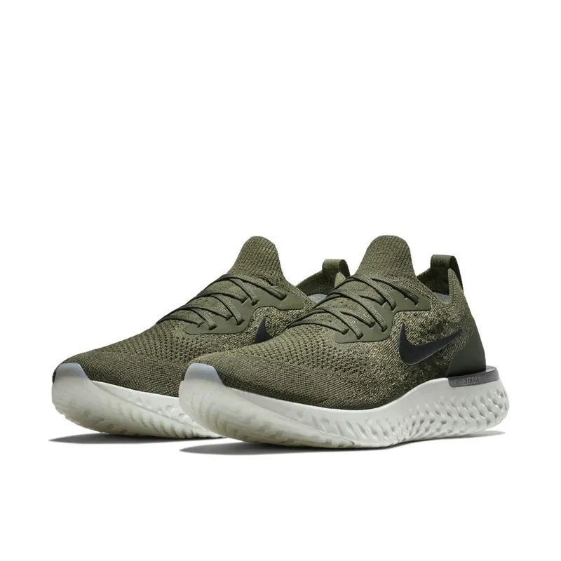 Nike Epic React Flyknit Cargo Khaki Cargo Khaki/Black-Camper Green (AQ0067-300)